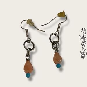 Bundle Sale 3 for $15 | Silver-tone and Plastic Dangle Earrings